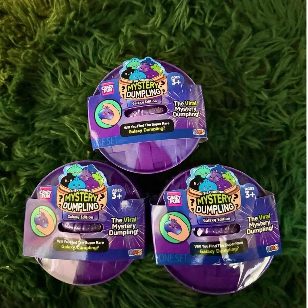 3 Crazy Fun Mystery Galaxy Squishy Dumplings Edition